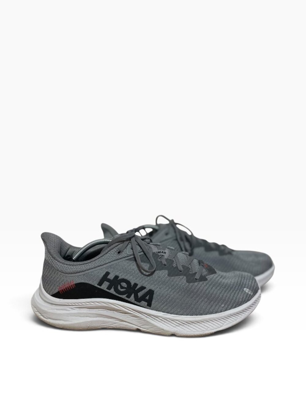Hoka One One Solimar Gray Running Shoes Sneakers 1123074 LNBK Men's Sz 13D